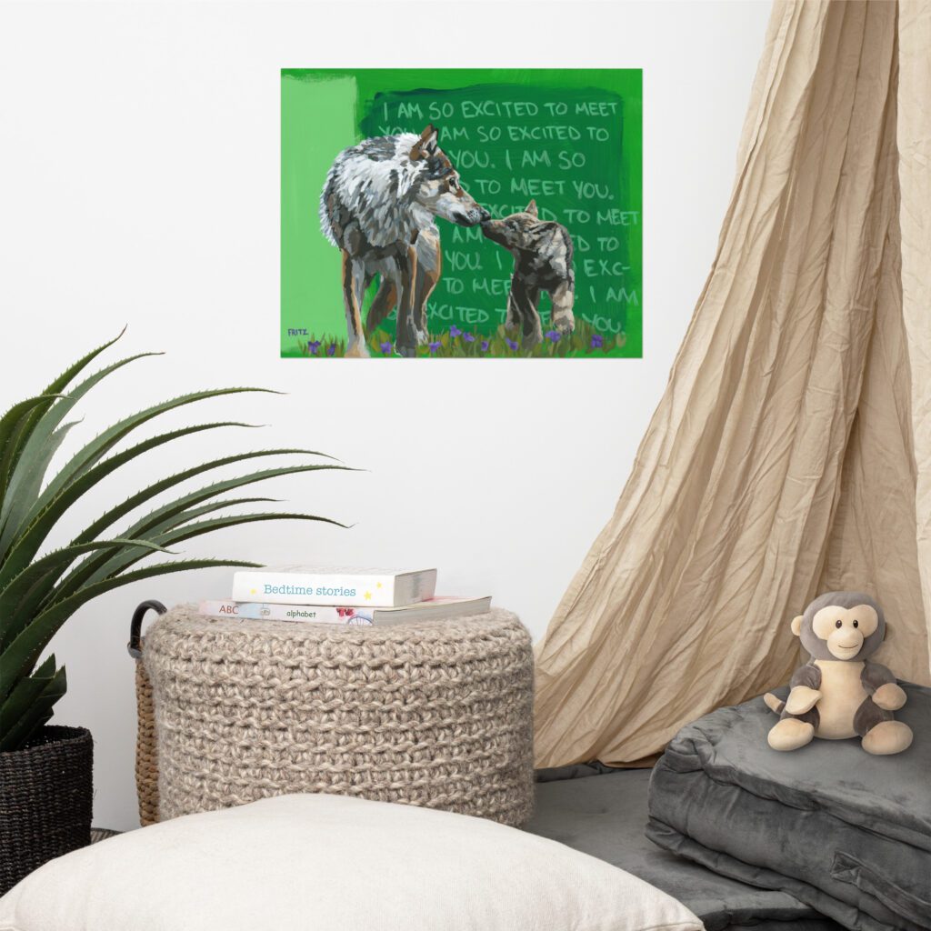 I Am So Excited to Meet You (Reproduction Art Print)